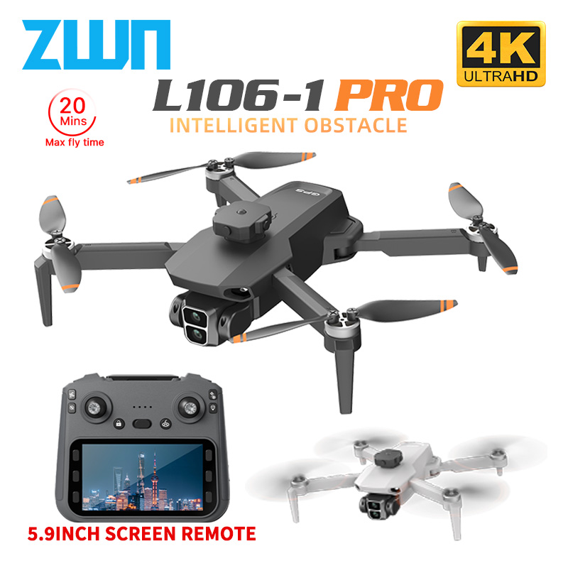 Drone Racing Camera - Drone professionnel GPS L106-1PRO avec écran